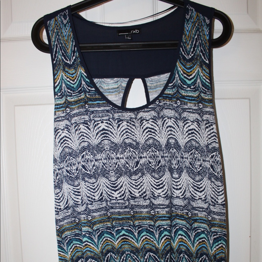 Multicolored, printed tank top
